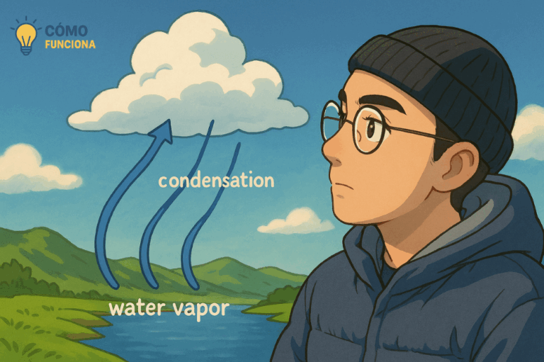 Cómo Funciona la Formación de una Nube: Condensación de Vapor de Agua
