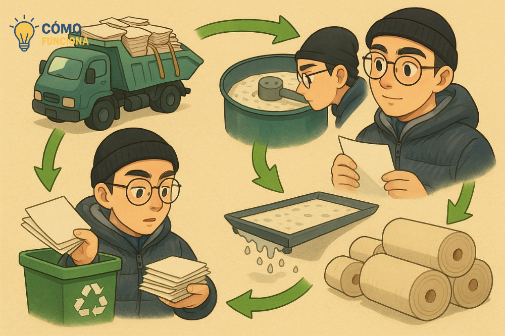 Cómo Funciona el Reciclaje de Papel: Proceso de Transformación