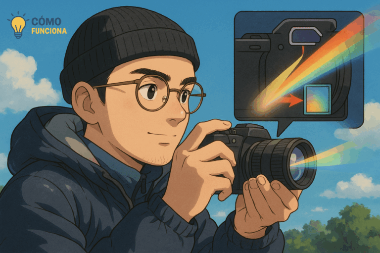 Cómo Funciona una Cámara Digital: Capturando Luz para Crear Fotos